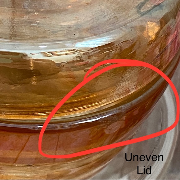 Vintage Accents Vintage Marigold Carnival Glass Scottie Dog Candy